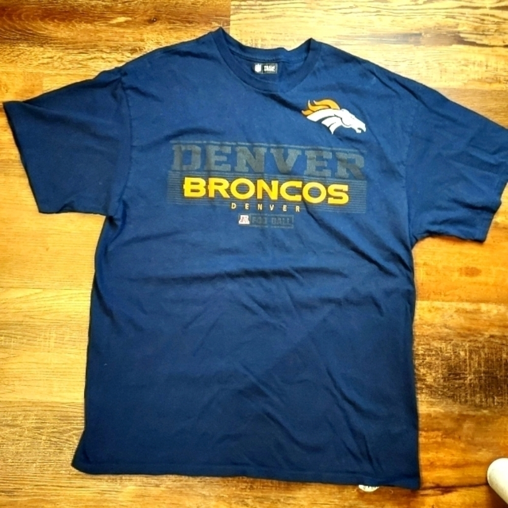 Denver Broncos navy XL NFL Team apparel unisex tshirt football